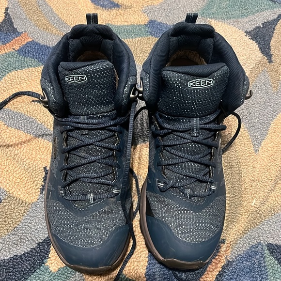 KEEN Terradora II Mid Waterproof Hiking Blue Boots, Women US Sz 7 - Picture 2 of 10
